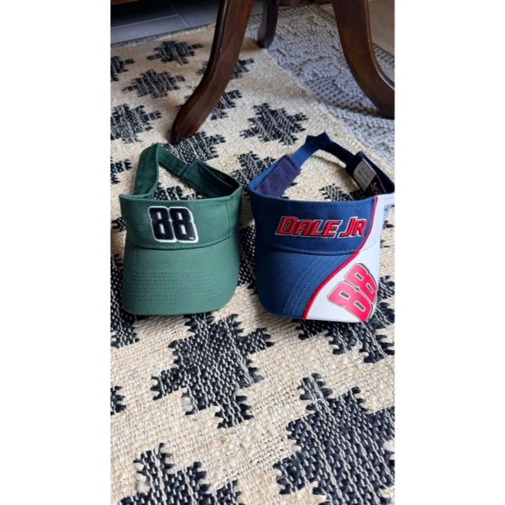 Dale Earnhardt Jr NASCAR #88 Visors Lot of 2 Chase Authentics Racing Hats